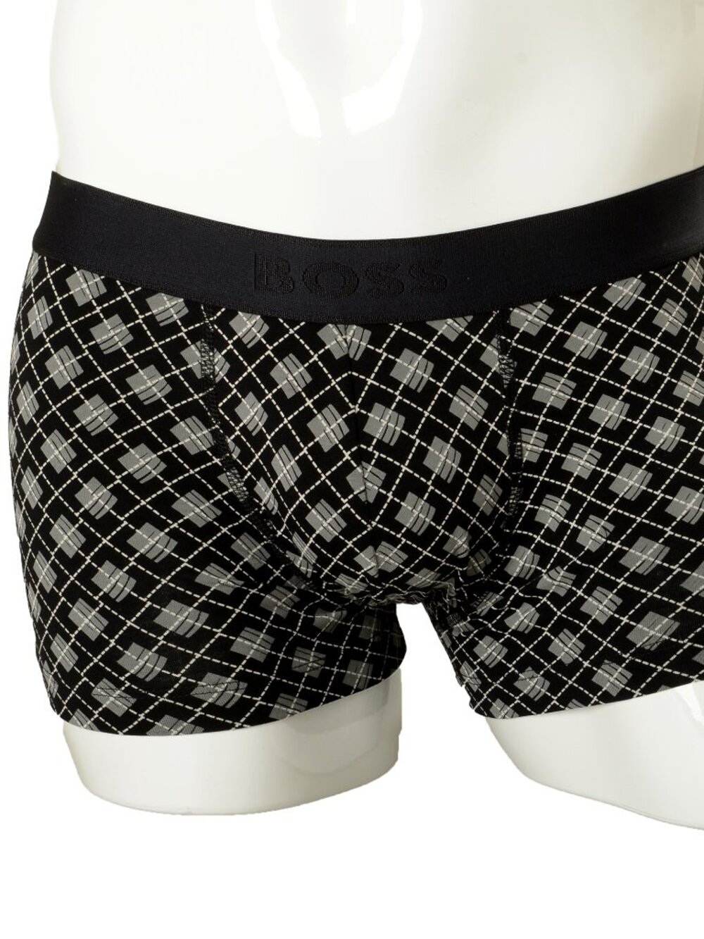 Hugo Boss Men's "Trunk 24 Print" Logo Strap Trunk Underwear US S IT 48